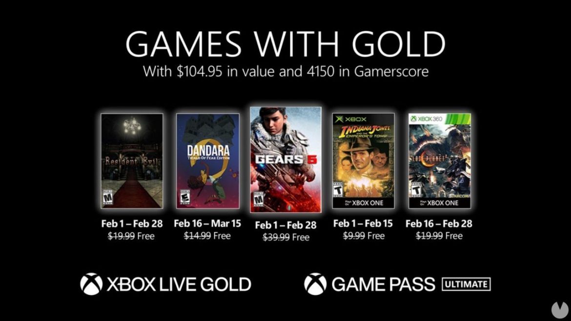 Xbox Gold: Juegos Gratis febrero 2021